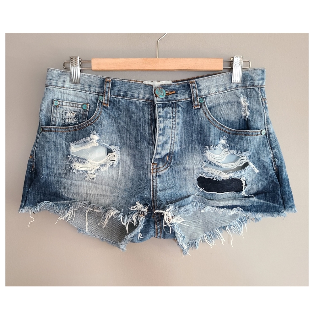 One Teaspoon Bandits Denim Shorts